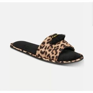 INC International Concepts Leopard Tassel Slippers